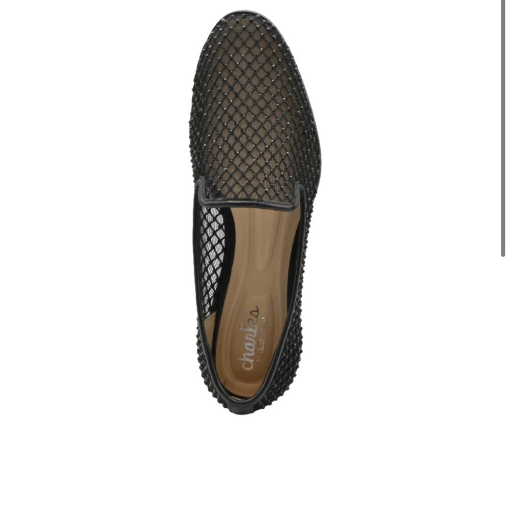 Charles david Elegant Black Mesh Flats